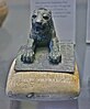 The Louvre lion and accompanying stone tablet