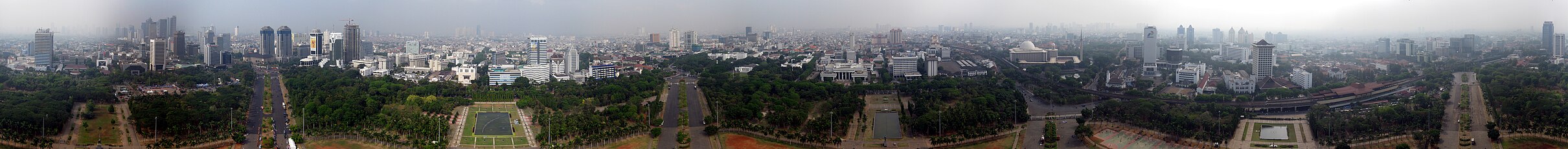 Panorama over Jakarta