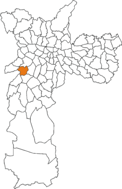 The location of Vila Sônia district in São Paulo