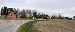 Pennalantie (road 11845) in the Pennala village.