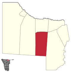 Karte Mankumpi (Wahlkreis) in Namibia