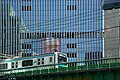 Train above Yurakucho, Tokyo