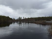 Поннока. Участок Боярское — Момсаярви. Вид по течению.