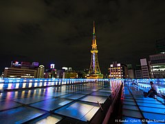 The Nagoya TV Tower and Oasis 21