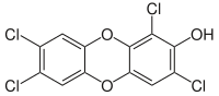 1,3,7,8-Tетрахлор-2-гидроксибензо-п-диоксин