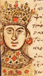 15th-century portrait of Theodora in the Mutinensis gr. 122