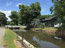 The Delaware and Raritan Canal at Washington Crossing in Hopewell Township