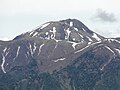 日光男体山から望む日光白根山