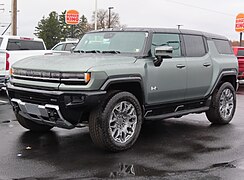 GMC Hummer EV at a parking lot.