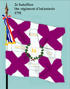 Drapeau du 2e bataillon de 1793 à 1794.