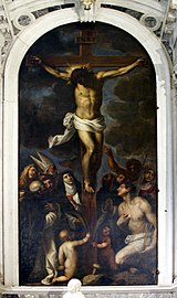 Adoration du Crucifix par des saints dominicains, Palma le Jeune