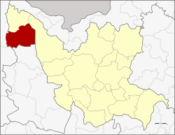 District location in Udon Thani province