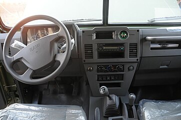 Interior of the BAW BJ2022JLC.