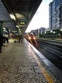 A CP Series 2300 train approaching Benfica Station, March 2016