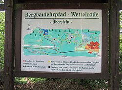 Bergbaulehrpfad Wettelrode, Tafel am Kunstteich Wettelrode