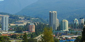 Skyline von Coquitlam (Stadtzentrum)