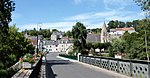 Panorama général de Courçay depuis l'Indre.