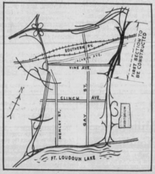 A 1962 drawing showing the plans for the Downtown Loop