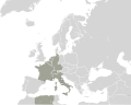 Eurovision events map (1956) The first contest is held