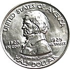 Obverse of the Fort Vancouver Centennial half dollar