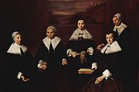 Rectoras de asilo de ancianas de Haarlem - Óleo sobre lienzo, 170,5 x 249,5 cm, Museo Frans Hals, Haarlem.