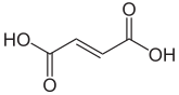 Strukturformel för fumarsyra