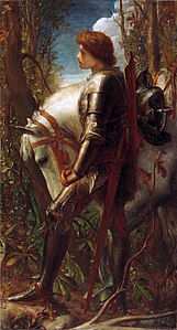 Sir Galahad, 1860-1862, Cambridge, Fogg Art Museum.