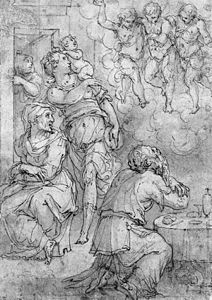 Giorgio Vasari, Abraham and the Three Angels, c. 16th century
