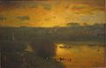 Sunset on the Passaic, oil on canvas, 1891, Honolulu Museum of Art