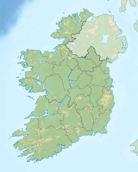 Map showing the location of The Burren