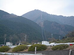 近鉄葛城索道線の全景（2007年）