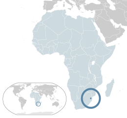 eSwatini - Localizzazione