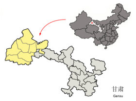 Localisation de Jiuquan shì