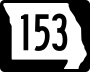 Route 153 marker