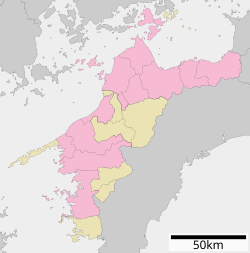 多々羅大橋の位置（愛媛県内）