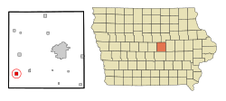 Location of Rhodes, Iowa