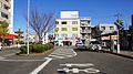 The forecourt on the east side of the station in December 2016