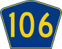 Highway 106 marker