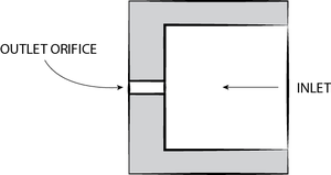 Plain orifice spray nozzle