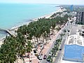 View of the beachfront