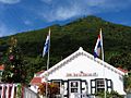 Saba Tourism Bureau, with Mount Scenery in the background