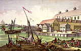 Salem Harbor and its shipping industry, 1770s