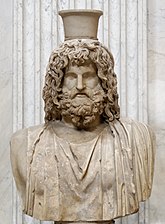 Estatua de Serapis de Briaxis. (Museo Pío-Clementino, Vaticano).