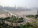 The Shibanpo Yangtze River Bridge where Fat Cat jumped off.