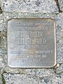 Stolperstein für Felix Blumenfeld vor dem ehemaligen Kinderkrankenhaus Park Schönfeld