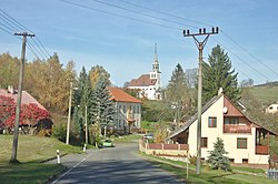 View towards the Church of Saint Isidore