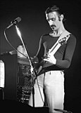 Zappa performing in Ekeberghallen, Oslo, on January 16, 1977