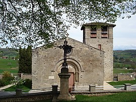 The church of Saint-Sever in Miribel