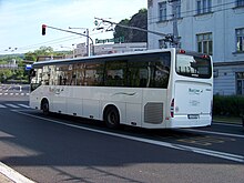 Vue arrière de l'Irisbus Crossway.