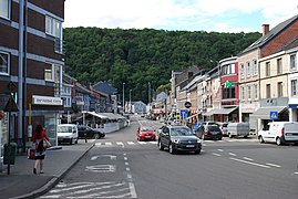 La place Joseph Thiry à Aywaille.